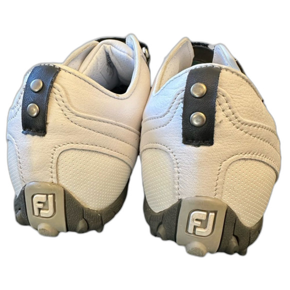 FootJoy LoPro 97157K Ladies Women Spiked White Leather Shoes USA 7.5 Medium - Picture 4 of 5